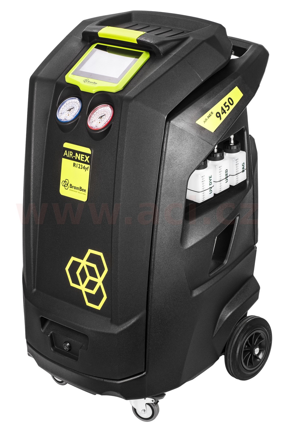 PLNIČKA KLIMATIZACE BRAIN BEE AIR-NEX 9450 PROFI S ANALYZÁTOREM CHLADIVA (1234YF)