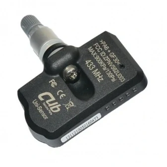 TPMS senzor CUB EU 433 MHz se STŘÍBRNÝM ventilem