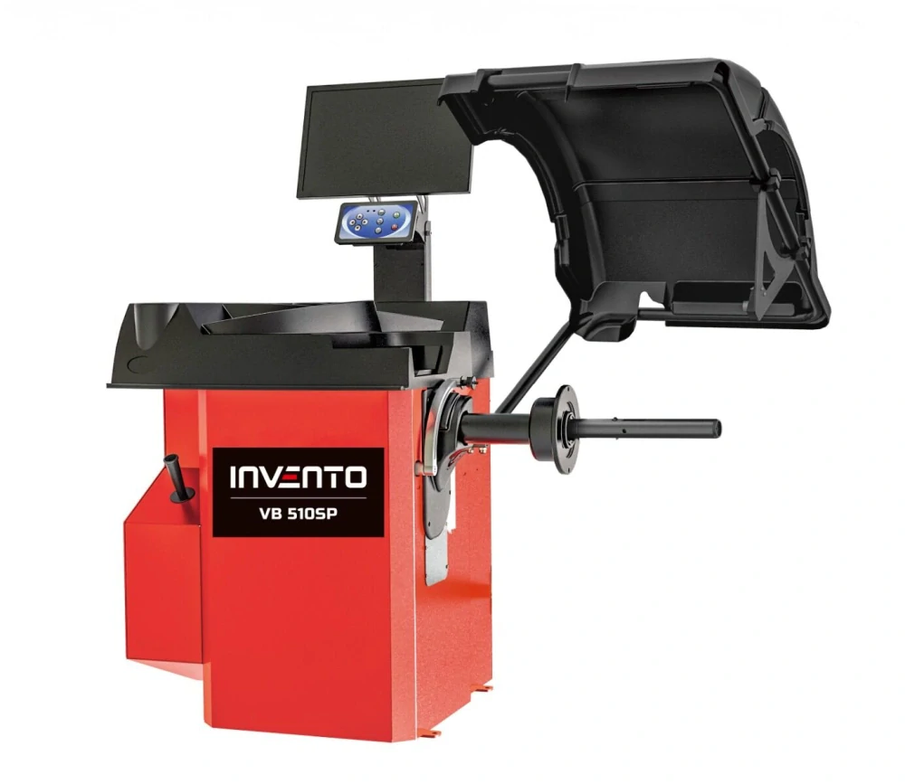 INVENTO VB 510SP – plně automatická vyvažovačkamkol s pneumatickým upínáním disku, laser & sonar