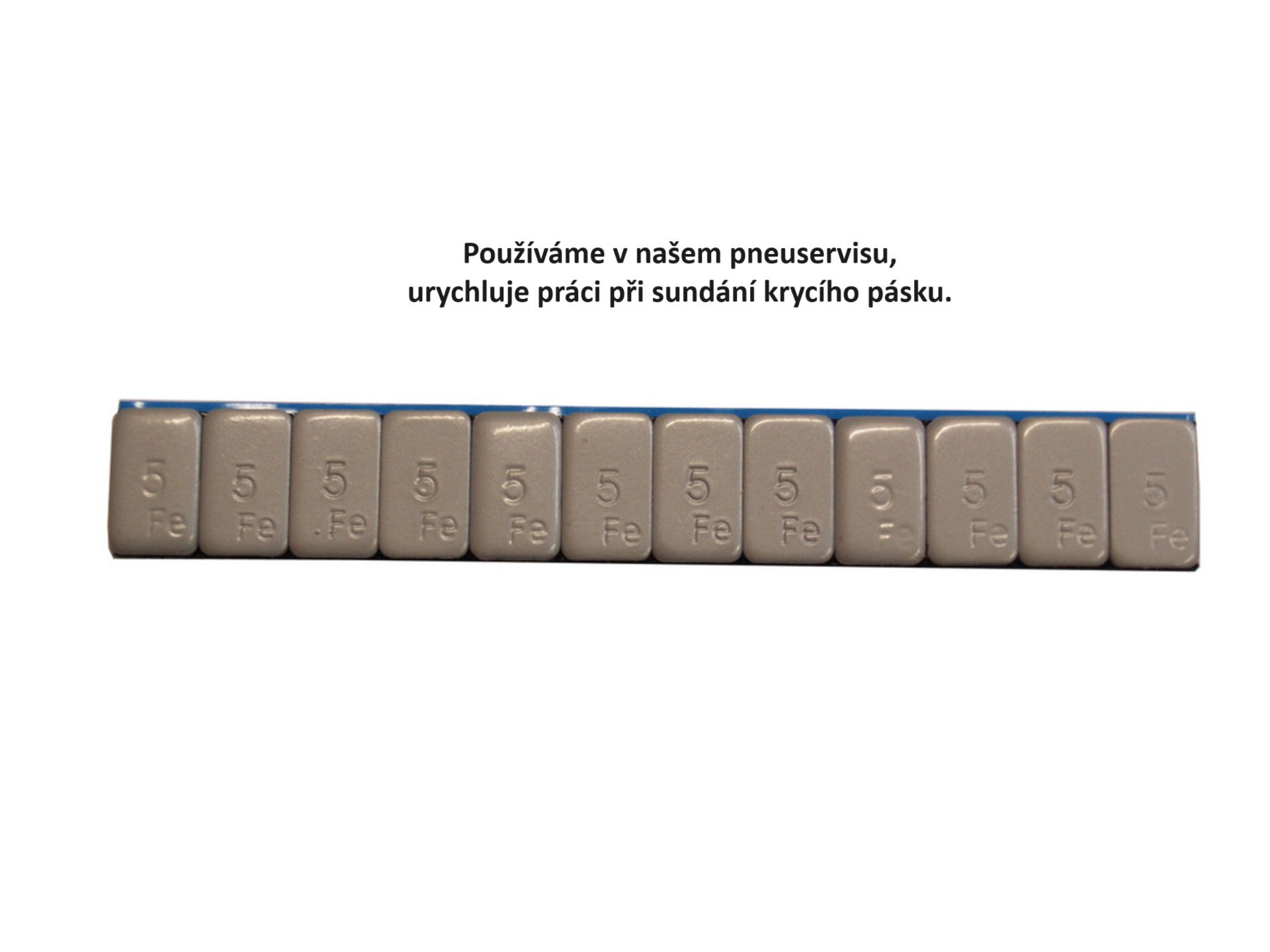 3505Fe závaží samolepicí ocelové šedé 60g (5gx12)