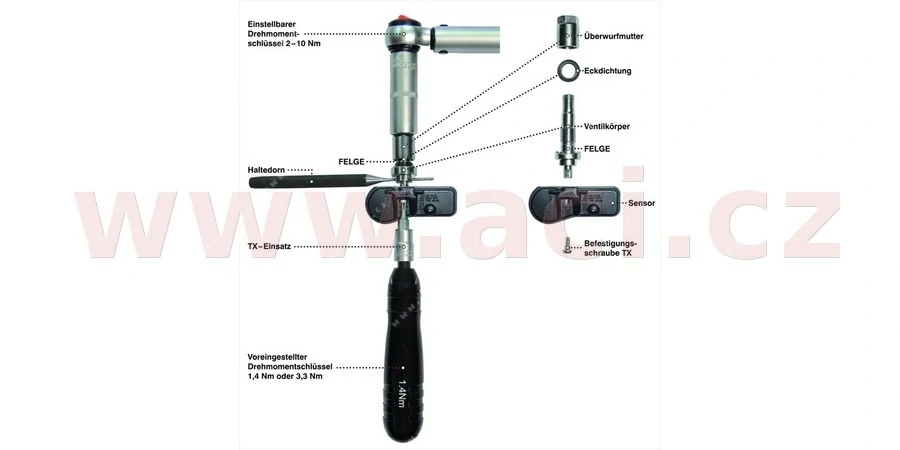sada pro servis ventilů TPMS, 15 ks