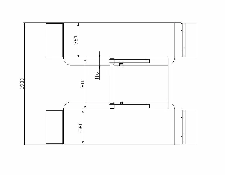 Nůžkový zvedák INVENTO SL 140 3,5T výška zdvihu 1,38m 230V