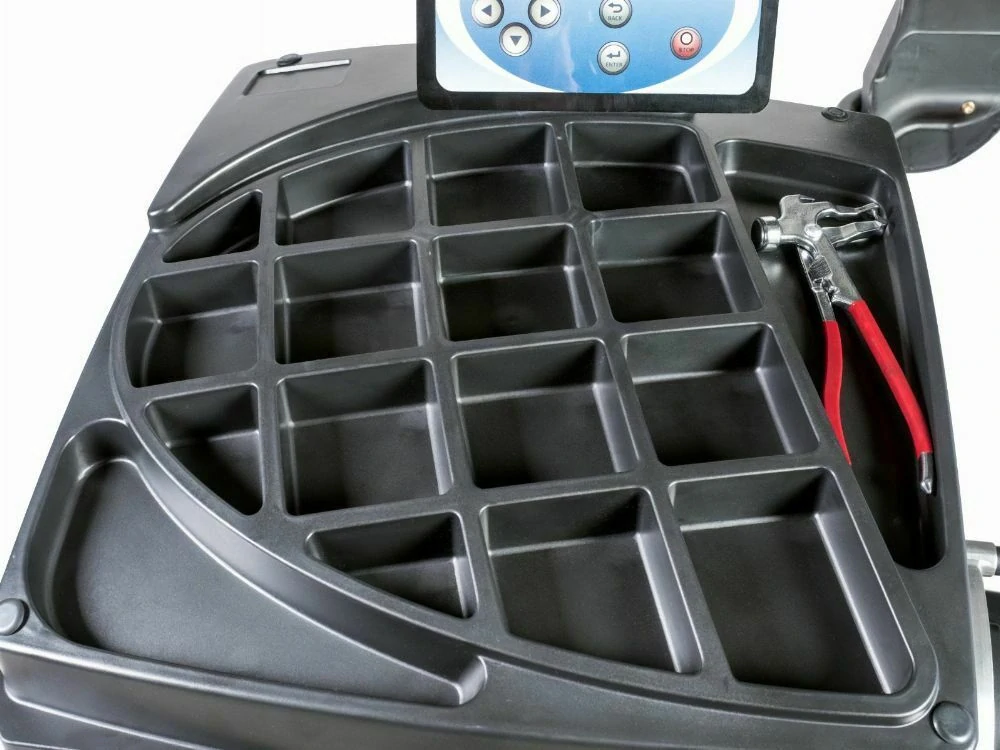 Vyvažovačka kol INVENTO VB 470S 3D sonar, nové provedení držáku sonaru