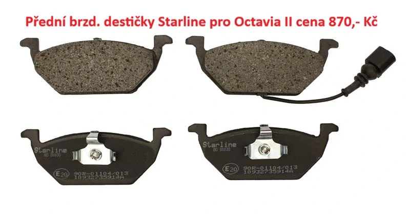 Výměna brzdového obložení 1 náprava