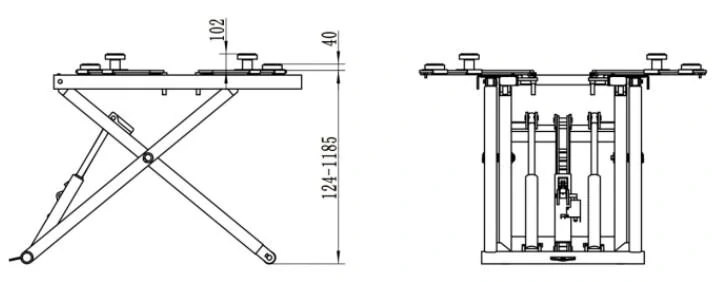 INVENTO SX30 3T - Mobilní nůžkový zvedák