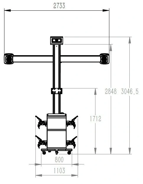 INVENTO S300 3D geometrie kol podvozků osobních automobilů