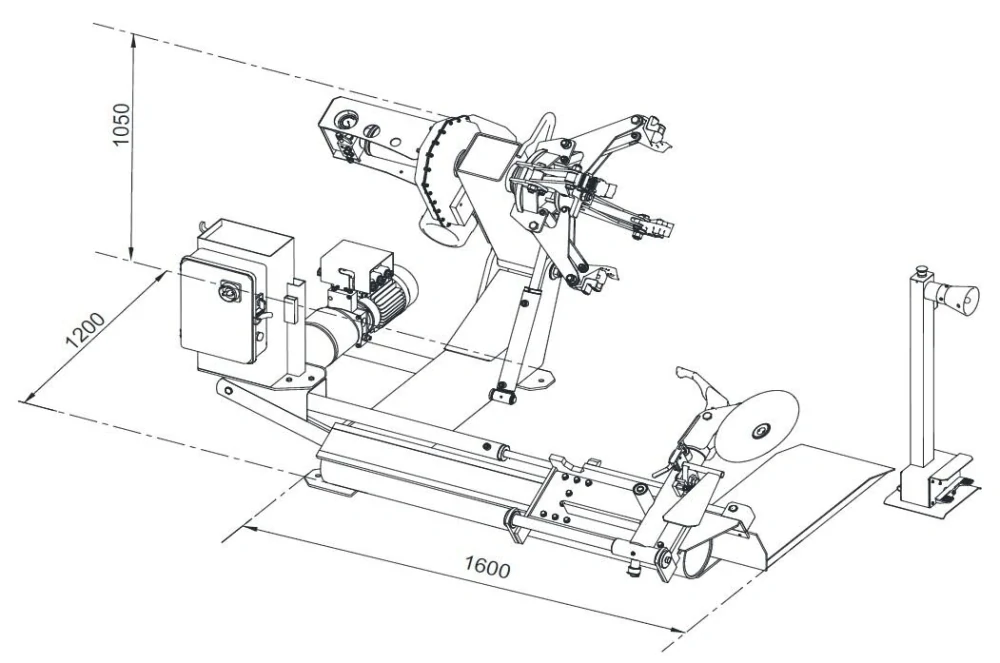 INVENTO TCS 626E Nákladní zouvačka pneumatik do 26"