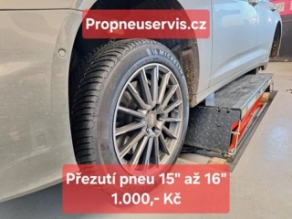 Přezutí osobní pneu do 16" komplet auto